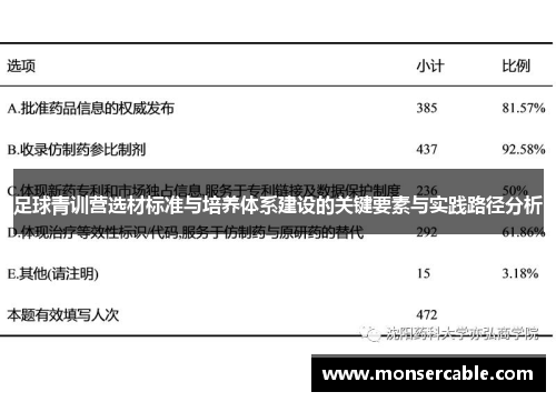 足球青训营选材标准与培养体系建设的关键要素与实践路径分析
